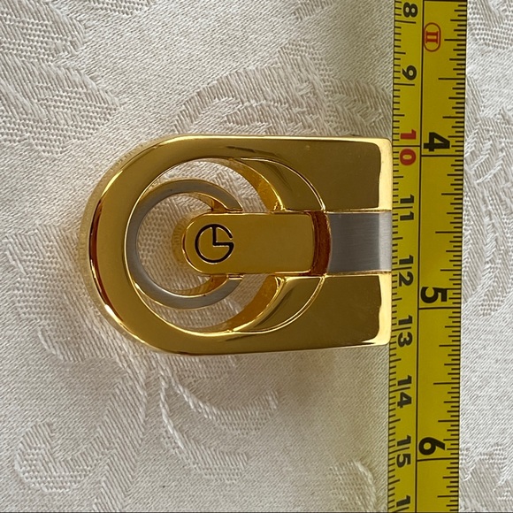 Goldlion Black Men's New Belt Polished Silver-tone Gold-tone Buckles - Picture 11 of 13